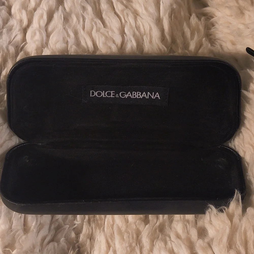 Dolce & Gabbana Sleek Sexy Baddie Office Bae Black Glasses with Case - Picture 7 of 7